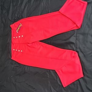 Nwt Womens Red Leggings